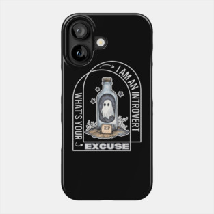 Introvert Ghost - Halloween - Funny & Cute Phone Case