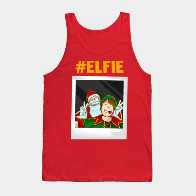 Let me take an #elfie selfie Christmas Funny Tank Top by creative