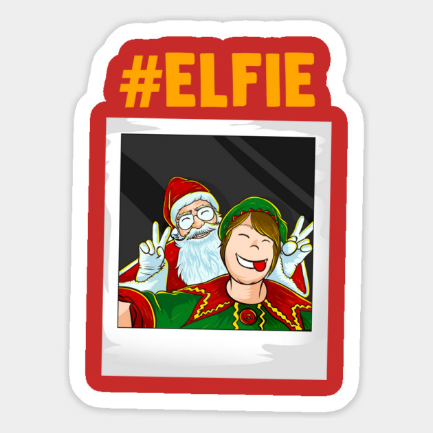 Let me take an #elfie selfie Christmas Funny Magnet by creative