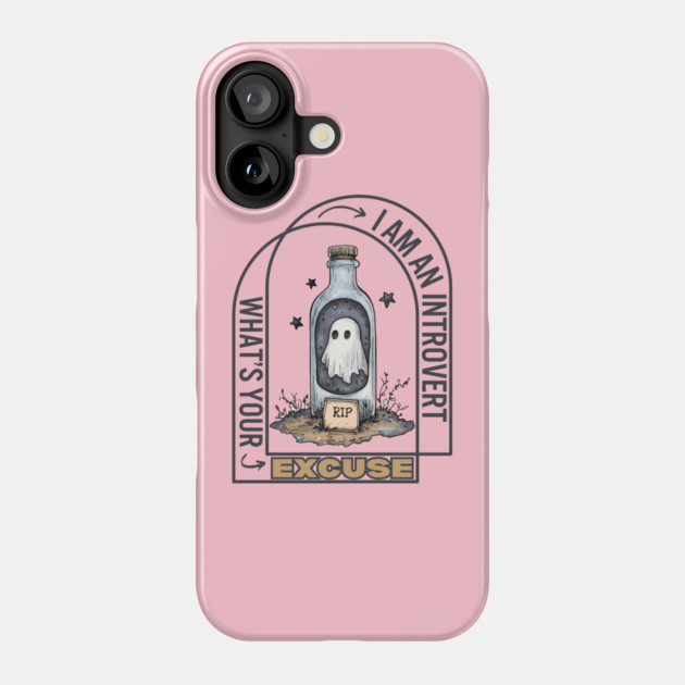 Introvert Ghost - For Lonely People - Halloween Phone Case by TuncGK