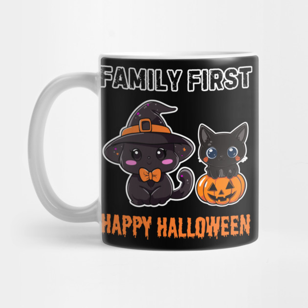 Witch Cat Family - Halloween - Funny & Cute for Girls by TuncGK