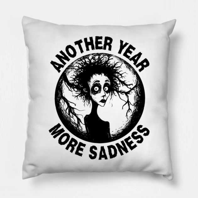 Depression - Halloween - Lonely & Sad Pillow by TuncGK