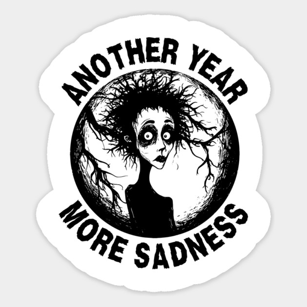 Depression - Halloween - Lonely & Sad Magnet by TuncGK