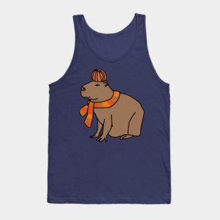 Fall Season Capybara Tank Top