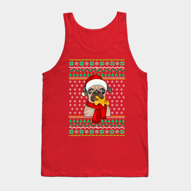 French Bulldog Ugly Christmas Sweater Funny Humor Tank Top by creative