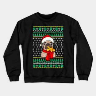 French Bulldog Ugly Christmas Sweater Funny Humor Crewneck Sweatshirt