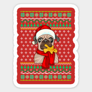 French Bulldog Ugly Christmas Sweater Funny Humor Magnet