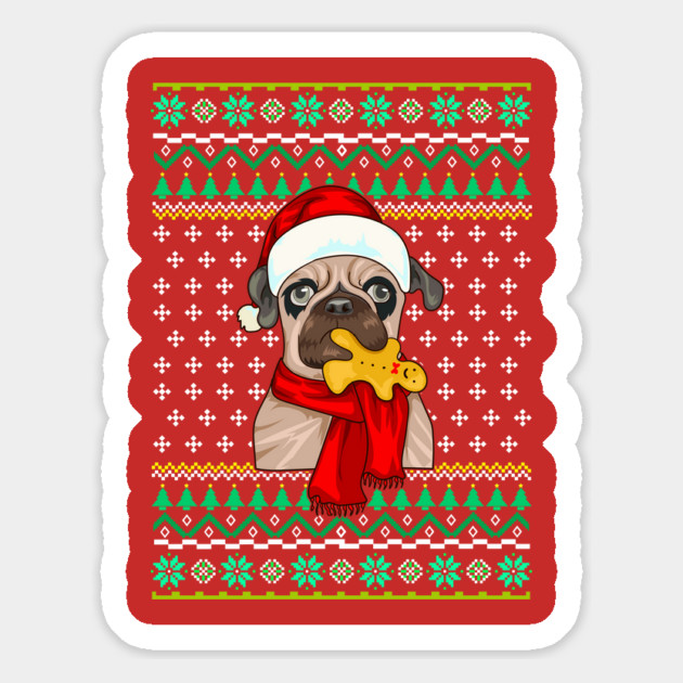 French Bulldog Ugly Christmas Sweater Funny Humor Magnet by creative