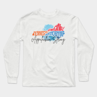 Hurricane Helene Virginia Tennessee North Carolina Appalachia Strong Long Sleeve T-Shirt