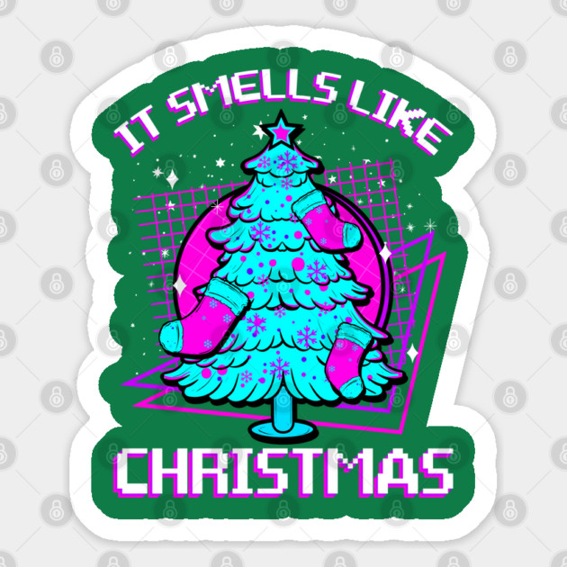 Retro Vaporwave XMAS Tree Sticker by creative
