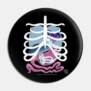 Terry the Tapeworm Pin