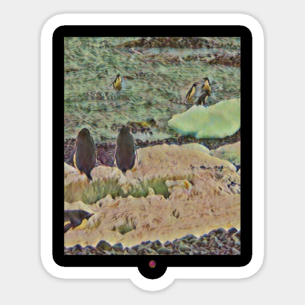 Antarctica Penguins Sticker by FirstClassQueen