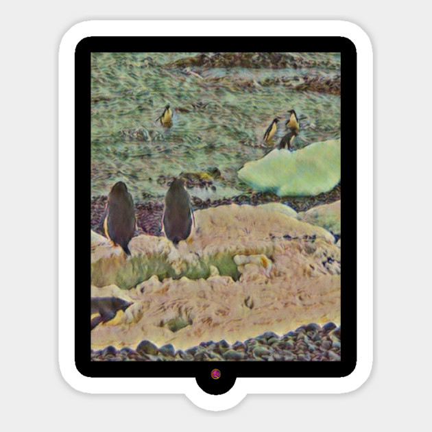 Antarctica Penguins Magnet by FirstClassQueen