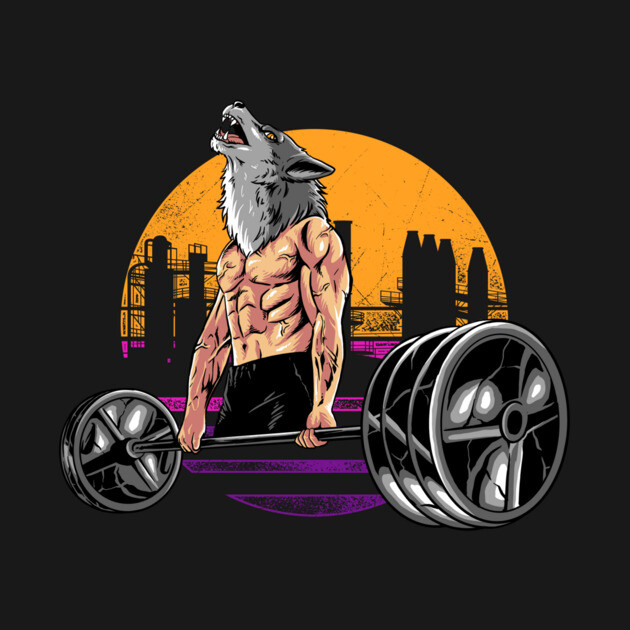 wolf gym Wolfs T-Shirt TeePublic