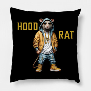Hood Rat - Hip Hop Pillow
