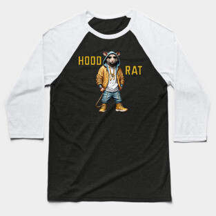 Hood Rat - Hip Hop Baseball T-Shirt