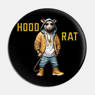 Hood Rat - Hip Hop Pin