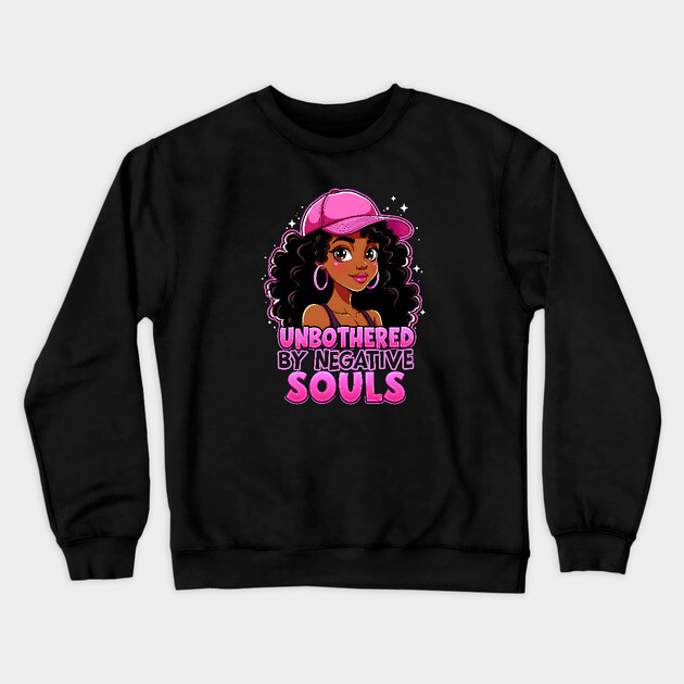Unbothered by Negative Souls Crewneck Sweatshirt by UrbanLifeApparel