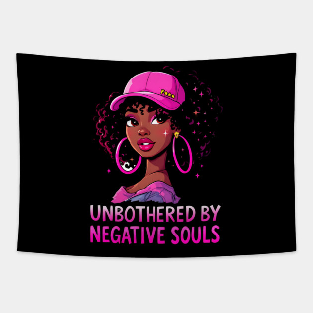 Unbothered by Negative Souls 2 Tapestry by UrbanLifeApparel