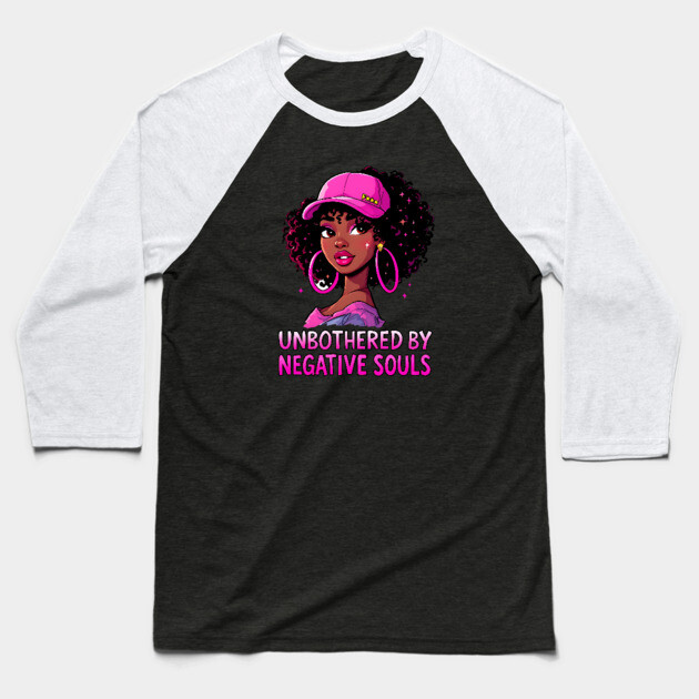 Unbothered by Negative Souls 2 Baseball T-Shirt by UrbanLifeApparel