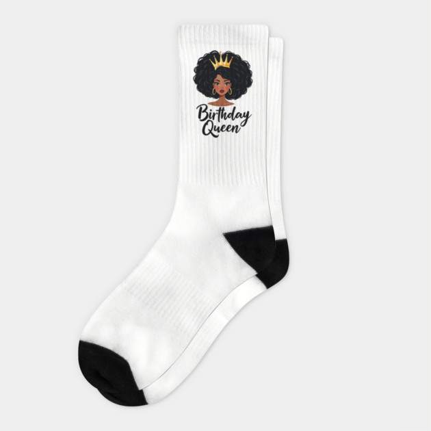 Birthday Queen Socks by UrbanLifeApparel