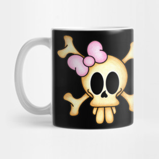 Skull and cross bones female Mug