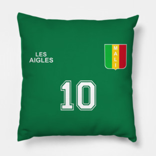 Mali Retro Vintage Soccer Football Jersey for Malian Supporters Pillow