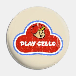 Play Cello Play-Doh style design Pin