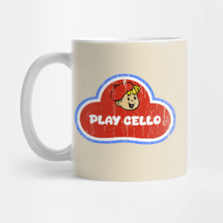 Play Cello Play-Doh style design Mug