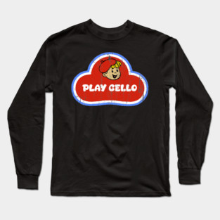 Play Cello Play-Doh style design Long Sleeve T-Shirt