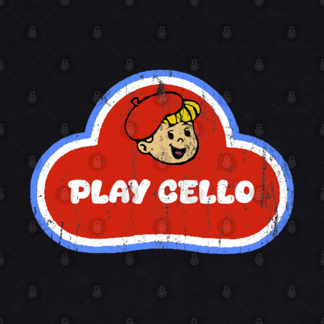 Play Cello Play-Doh style design by Sarcasm Design