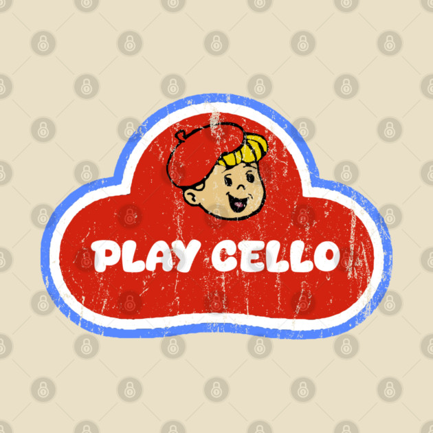 Play Cello Play-Doh style design by Sarcasm Design