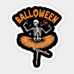 Skeleton Ballerina Halloween Dance Costume Magnet