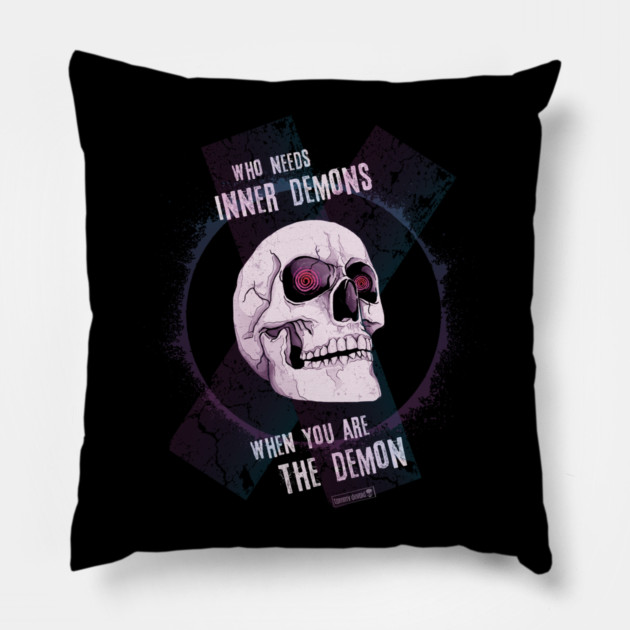 I'm The Demon. Pillow by Tommy Devoid
