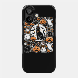 Spooky Halloween Cats, For Cat Lover Phone Case