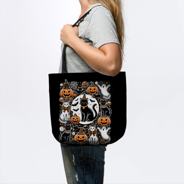 Spooky Halloween Cats, For Cat Lover by logiamerch