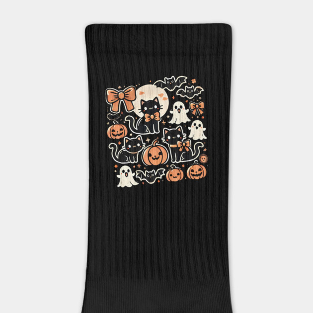 Spooky Halloween Cats, For Cat Lover by logiamerch
