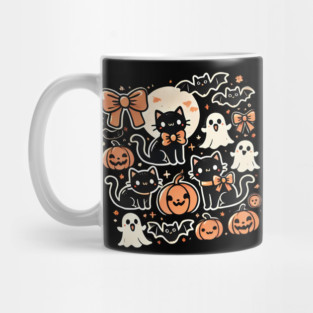 Spooky Halloween Cats, For Cat Lover Mug
