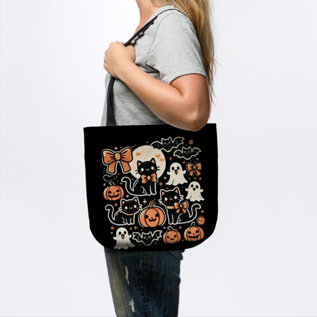 Spooky Halloween Cats, For Cat Lover by logiamerch