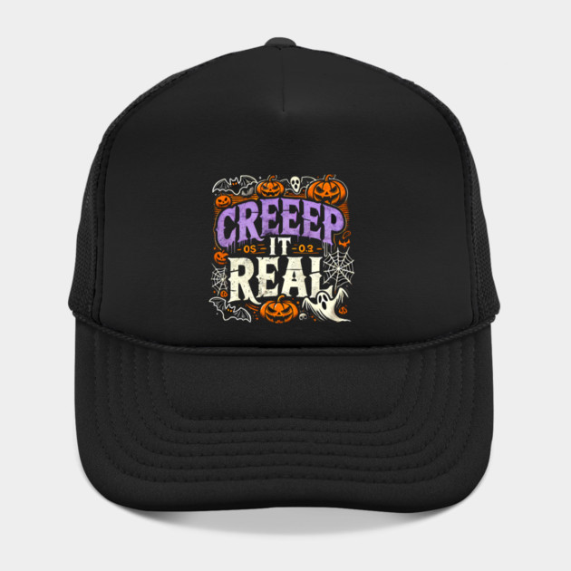 Funny Spooky Halloween Saying, Creep it Real by logiamerch
