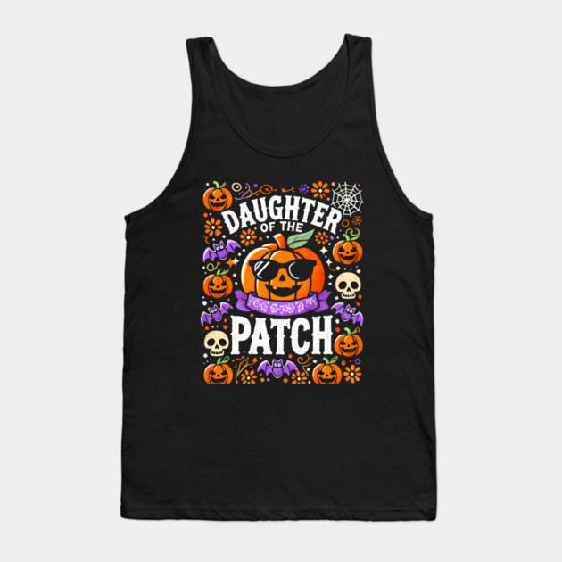 Funny Spooky Halloween, Daughter of the Patch Tank Top by logiamerch