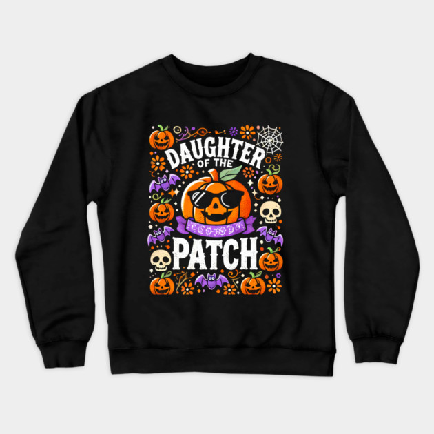 Funny Spooky Halloween, Daughter of the Patch Crewneck Sweatshirt by logiamerch