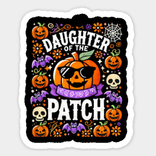 Funny Spooky Halloween, Daughter of the Patch Sticker