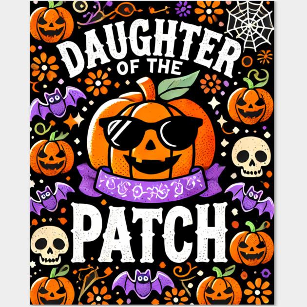 Funny Spooky Halloween, Daughter of the Patch Wall Art by logiamerch