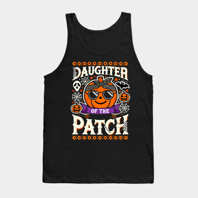 Funny Spooky Halloween, Daughter of the Patch Tank Top by logiamerch