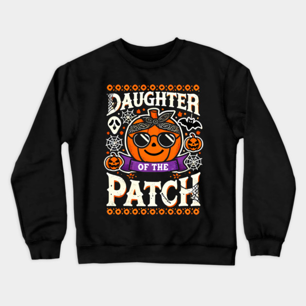 Funny Spooky Halloween, Daughter of the Patch Crewneck Sweatshirt by logiamerch
