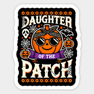 Funny Spooky Halloween, Daughter of the Patch Sticker