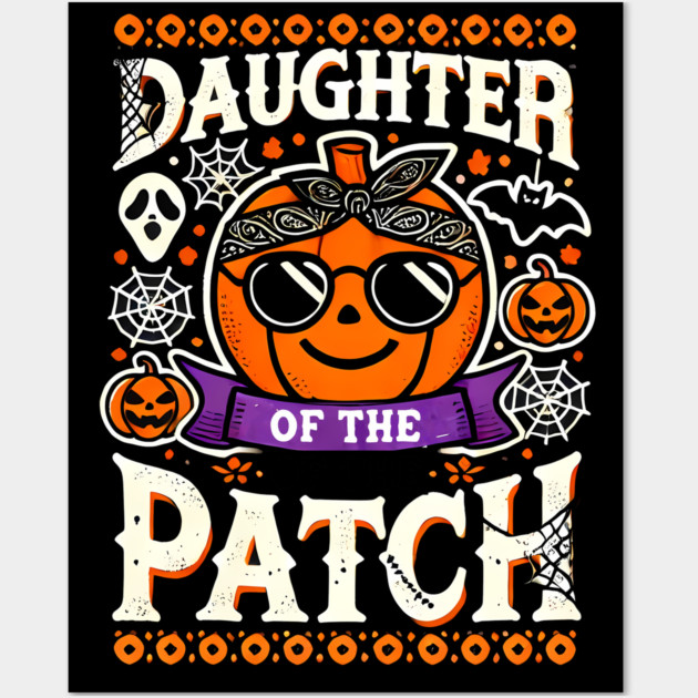 Funny Spooky Halloween, Daughter of the Patch Wall Art by logiamerch