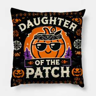 Funny Spooky Halloween, Daughter of the Patch Pillow