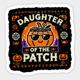 Funny Spooky Halloween, Daughter of the Patch Sticker